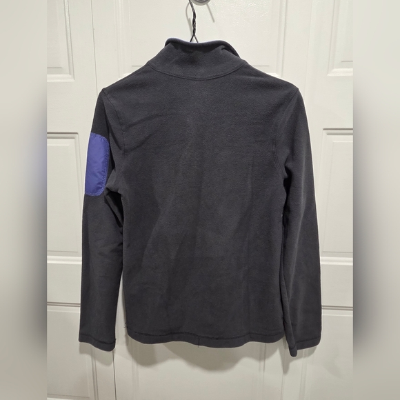 Danskin Women’s Gray Quarter Zip Fleece Pullover Sleeve Zip Pocket - Picture 6 of 6